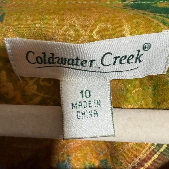 Coldwater Creek Abstract Art to Wear Print Jacket Women's Size 10 Multicolor - Picture 2 of 8